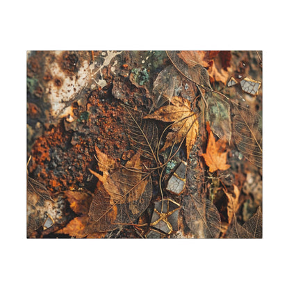 Rust Patina Canvas Art | Autumn Japandi Texture Art Art Print