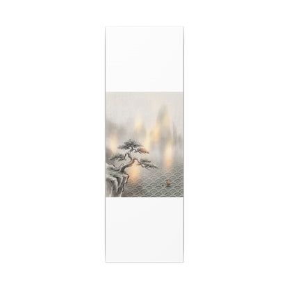 Pine Tree Canvas Art | Winter Japandi Japanese Pattern Art