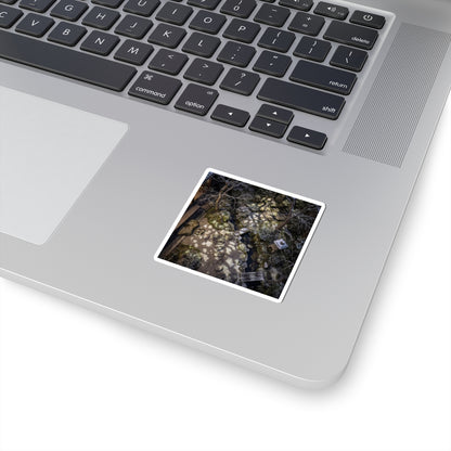 Warm Moonlit Garden Sticker - Japanese Pattern Japandi