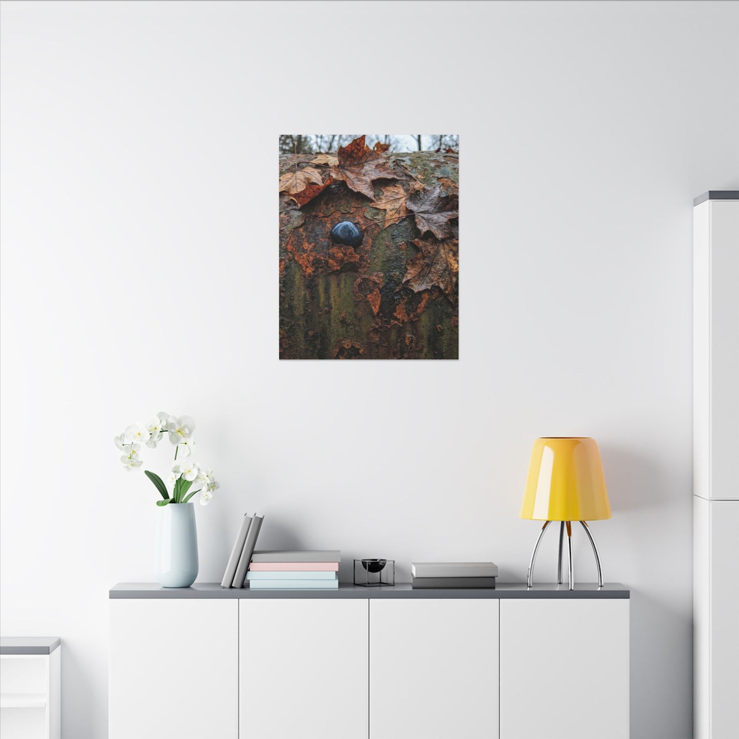 Datsuzoku Rust Patina Canvas Art - Dark Japandi Moody Minimal