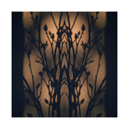 Golden Hour Shadow Play Wall Art Print - Dark Japandi Seijaku