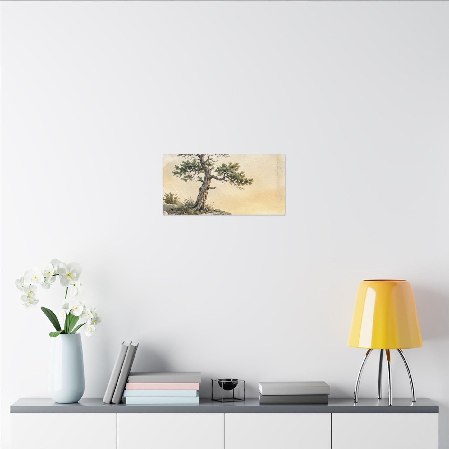 Pine Tree Canvas Art | Summer Japandi Texture Art