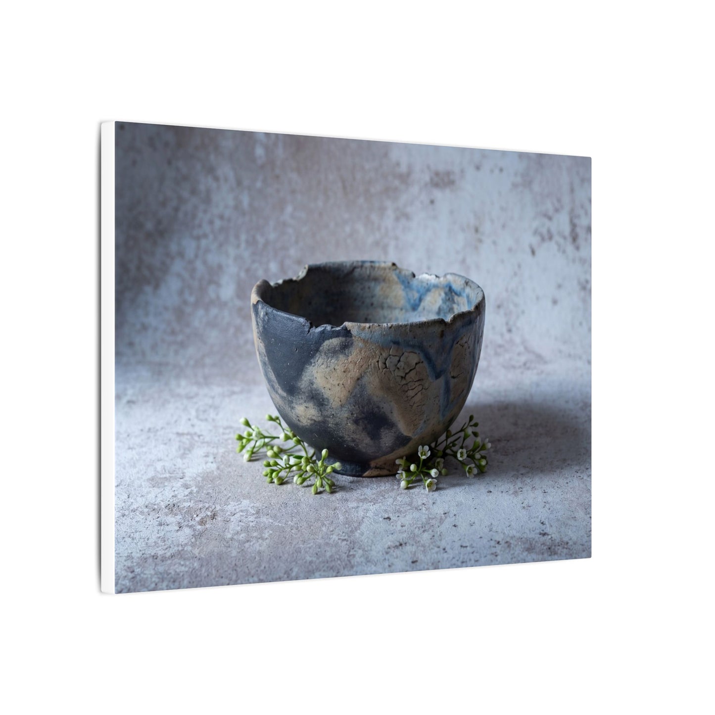 Ceramic Bowl Spring Canvas Art | Japandi Warm Design