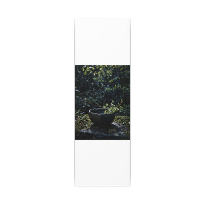 Dappled Ceramic Bowl Canvas Art - Dark Japandi Datsuzoku