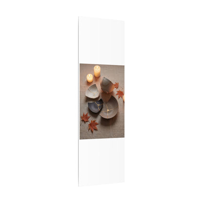 Candlelight Broken Pottery Canvas Art - Japandi Ma