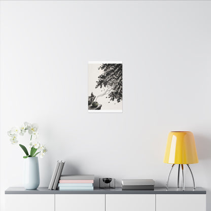 Serene Incense Smoke Canvas Art - Ukiyo E Inspired Zen