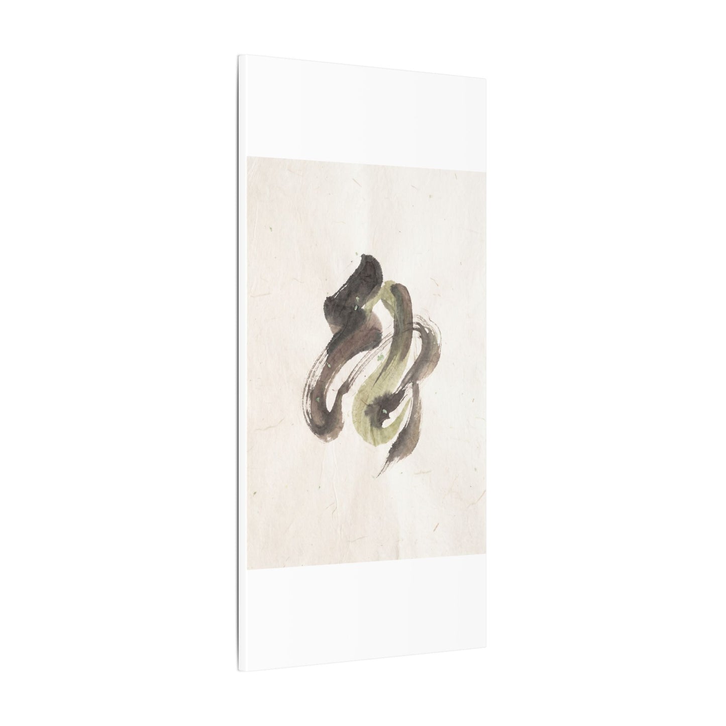 Ink Brushstroke Canvas Art | Spring Japandi Japanese Pattern Art