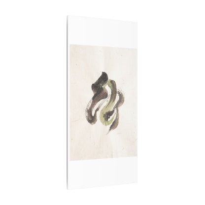 Ink Brushstroke Canvas Art | Spring Japandi Japanese Pattern Art