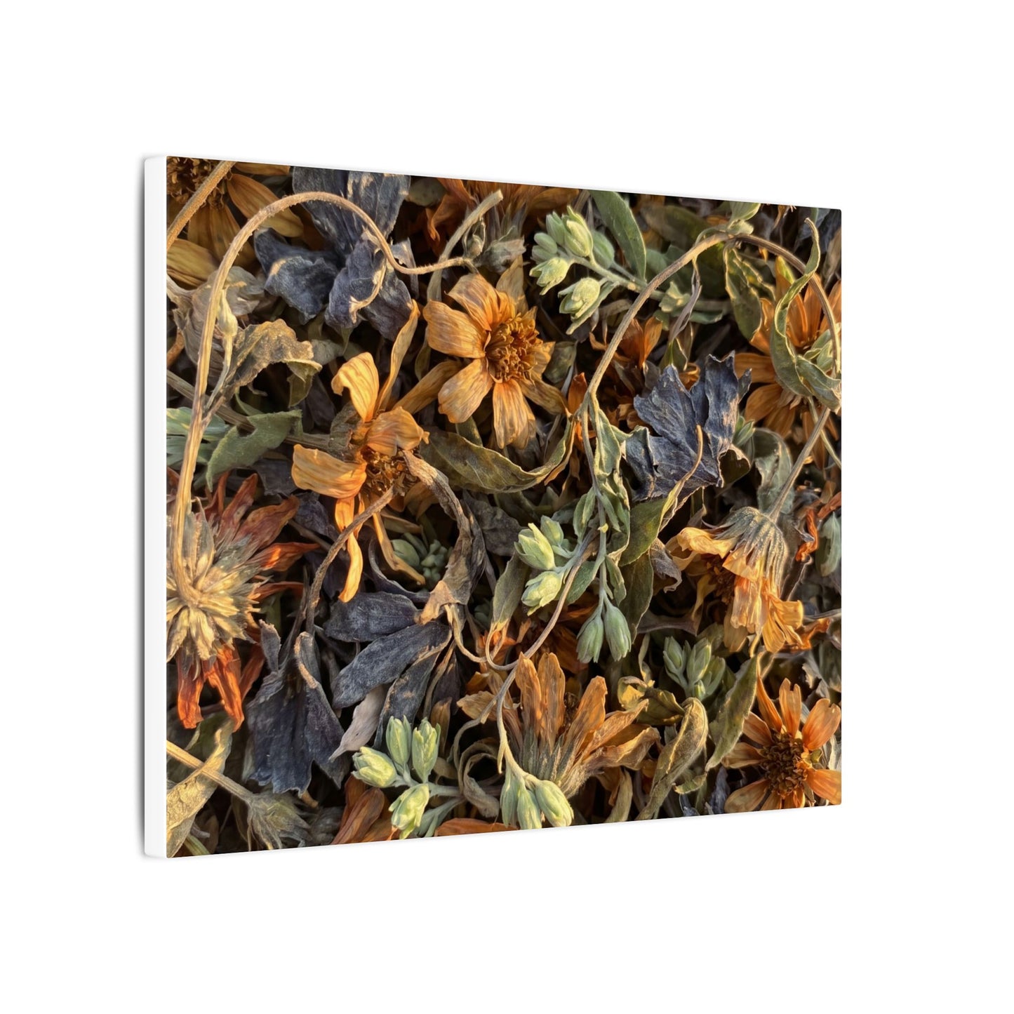Spring Dried Flowers Japanese Pattern Canvas Art | Warm Decor