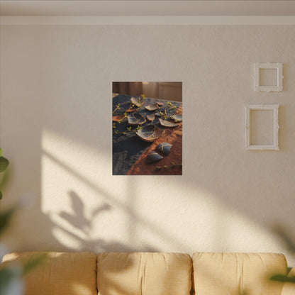 Spring Broken Pottery Gold Vein Canvas Art | Philosophical Decor