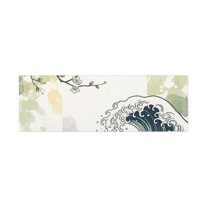 Spring Ocean Wave Ukiyo E Inspired Canvas Art | Serene Decor