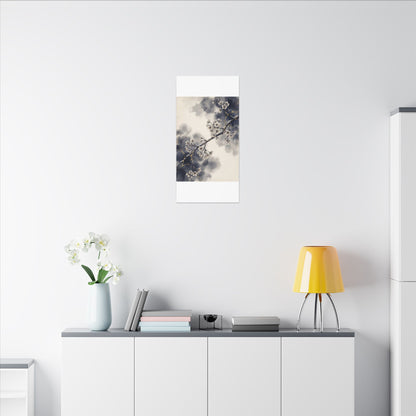 Ma Cherry Blossom Canvas Art - Kintsugi Gold Vein