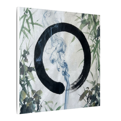Zen Incense Smoke in Moonlight | Enso Canvas Art
