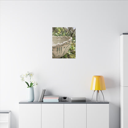 Elegant Ceramic Bowl Canvas Art - Japanese Pattern Japandi