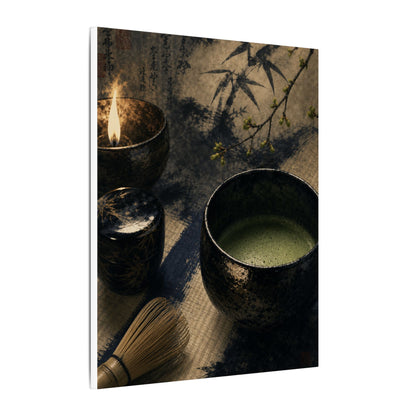 Ma Tea Ceremony Canvas Art - Zen Sumi E