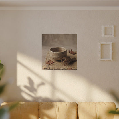 Ma Tea Ceremony Canvas Art - Japandi Texture