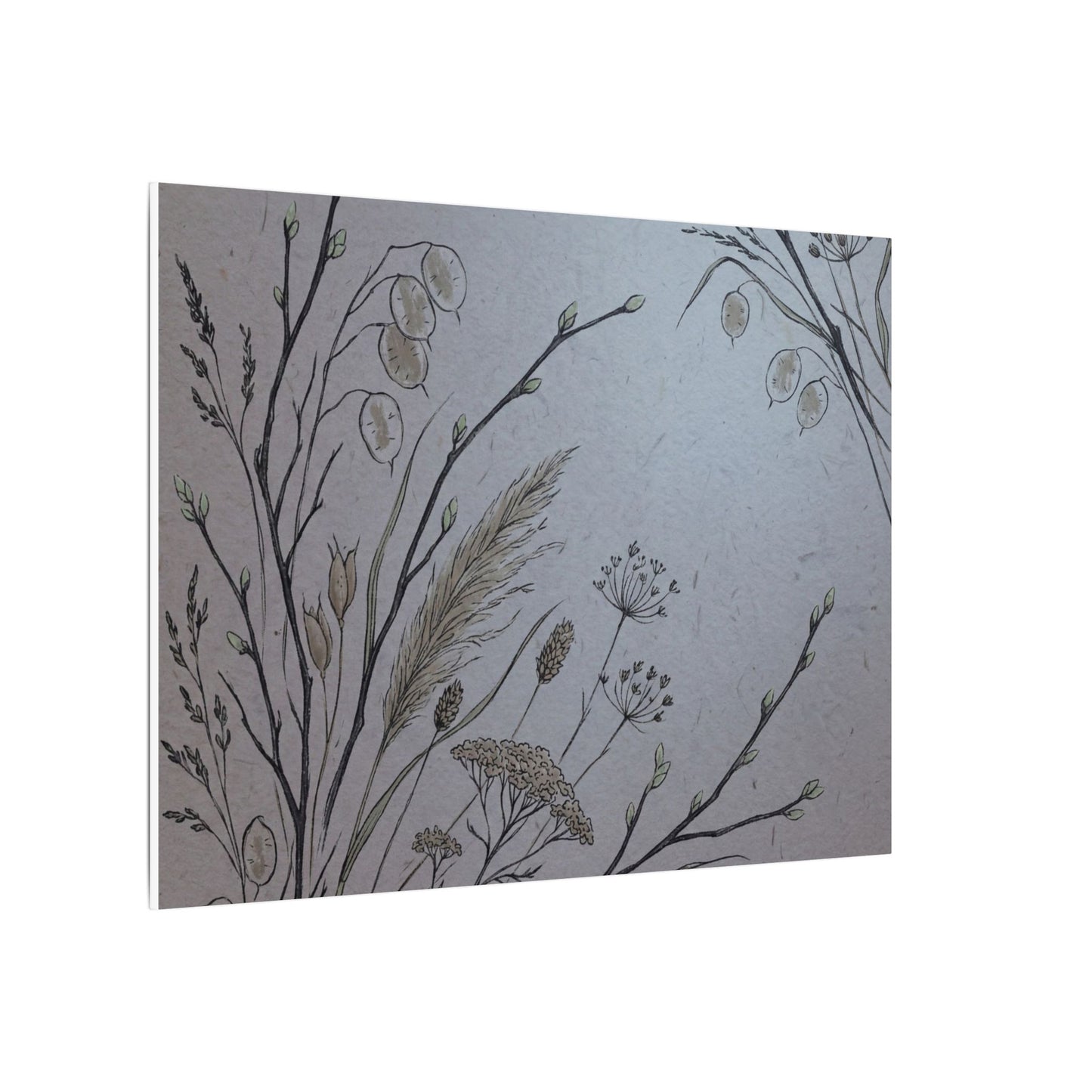 Spring Dried Flowers Japanese Pattern Canvas Art | Cozy Decor