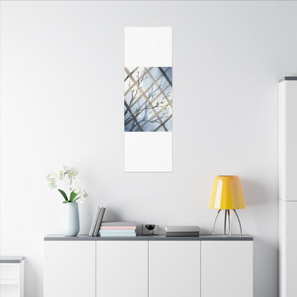 Shoji Screen Canvas Art | Spring Japandi Watercolor Art