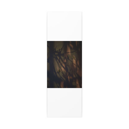 Candlelight Shadow Play Canvas Art - Dark Japandi Shibui