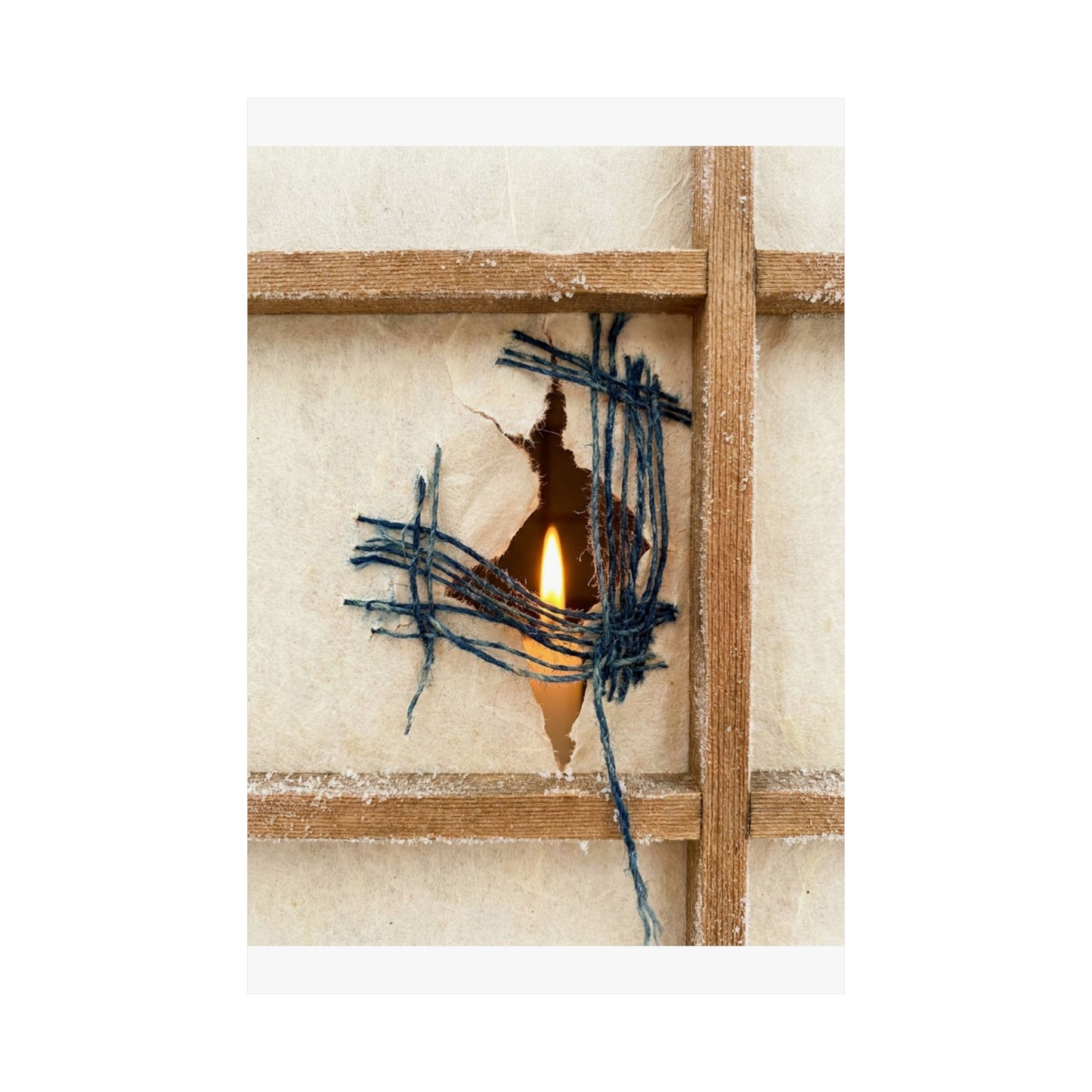 Candlelight Shoji Screen Wall Art Print - Kintsugi Kanso