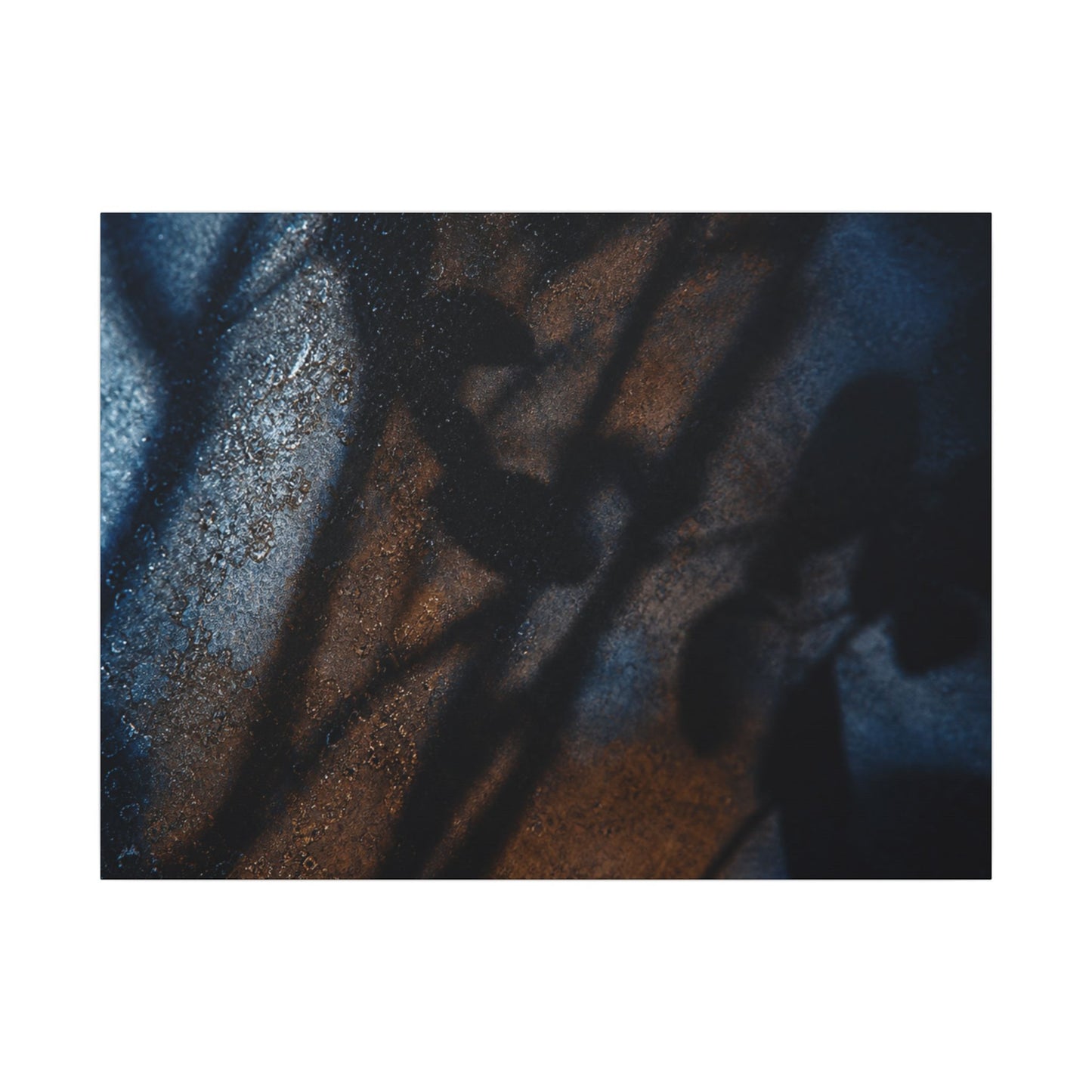 Moonlight Shadow Play Canvas Art - Dark Japandi Ma