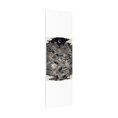 Moonlit Garden Ukiyo E Inspired Canvas Art | Serene Zen Art