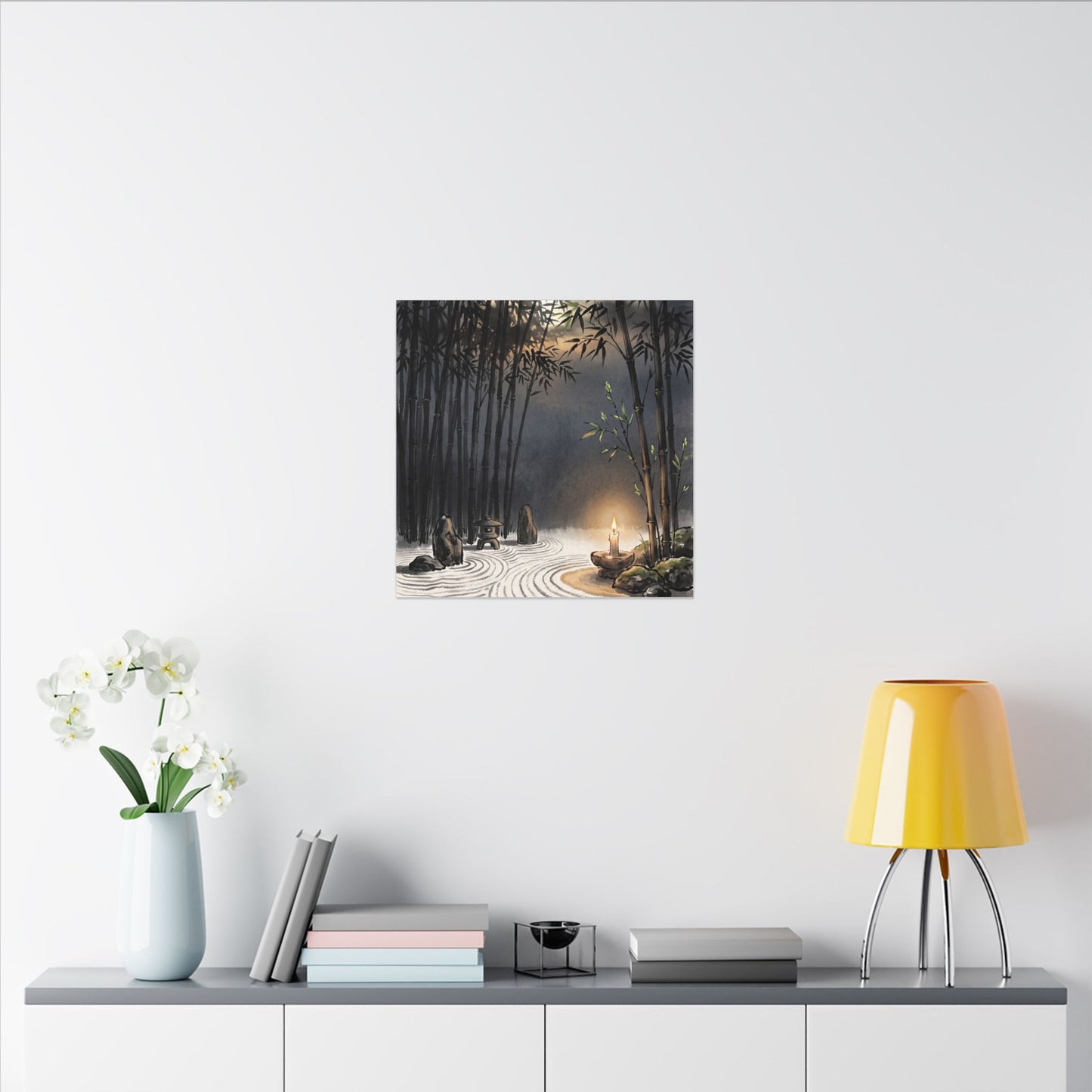 Tranquil Bamboo Grove Canvas Art - Karesansui Zen