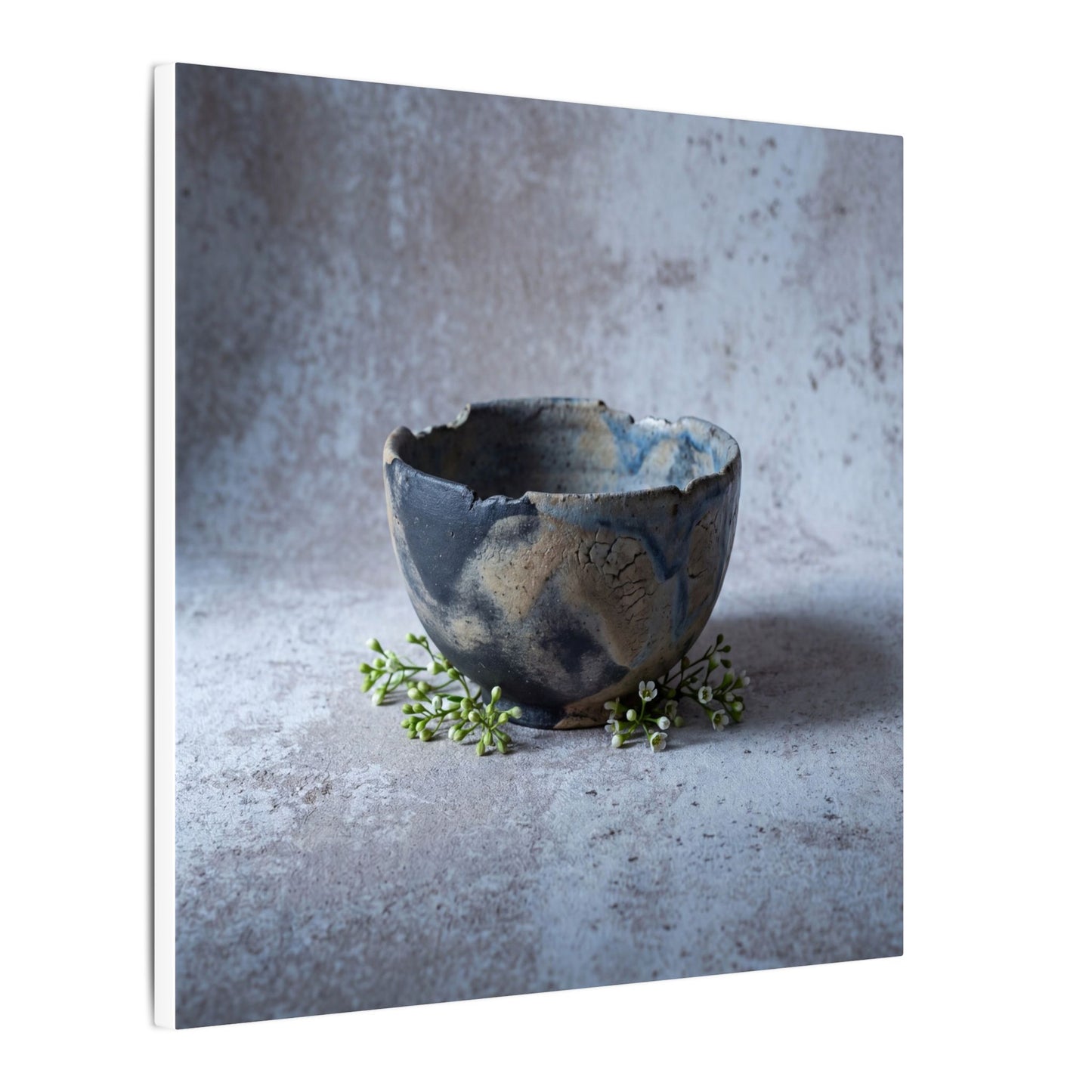 Ceramic Bowl Spring Canvas Art | Japandi Warm Design