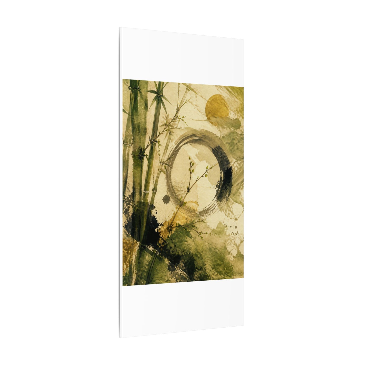 Ink Brushstroke Sumi E Canvas Art | Calm Zen Art