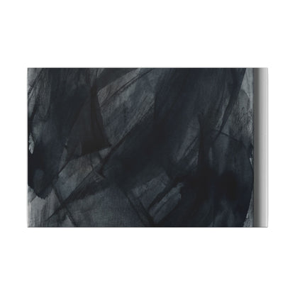 Deep Tones Dark Japandi Charcoal Canvas Art