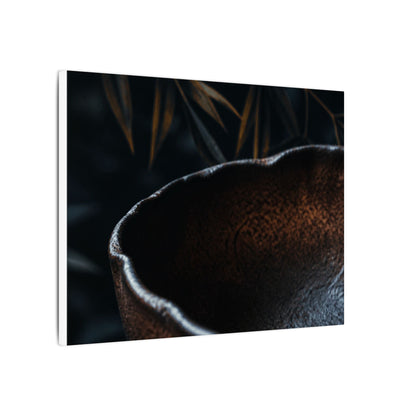 Luxurious Ceramic Bowl Canvas Art - Shadow Zen Dark Japandi