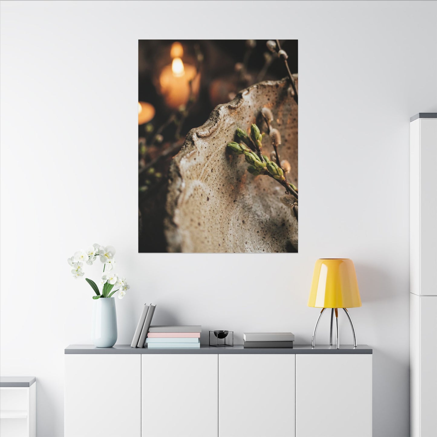 Overcast Ceramic Bowl Canvas Art - Japandi Ma