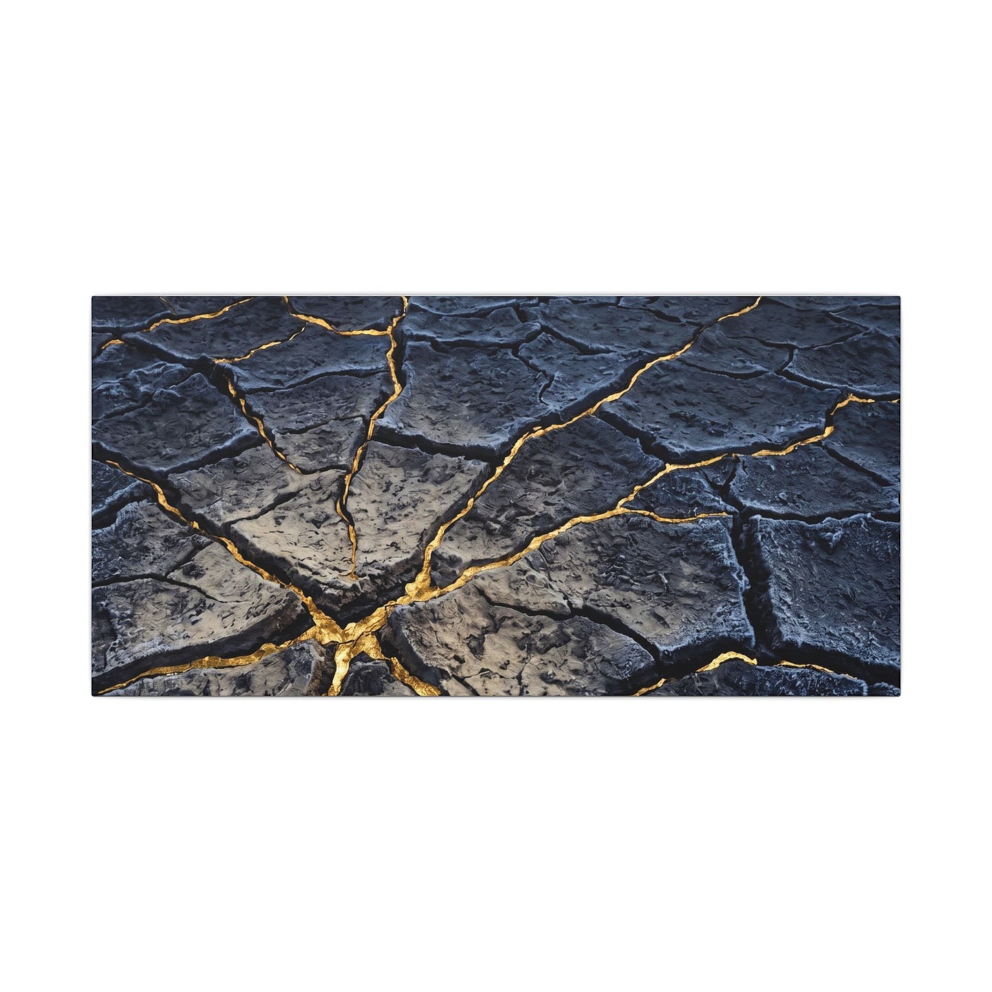 Cracked Earth Broken Beauty Canvas Art | Artful Kintsugi Art