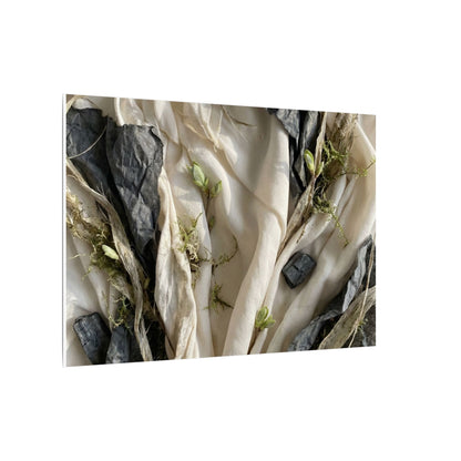 Spring Silk Drape Texture Canvas Art | Warm Decor