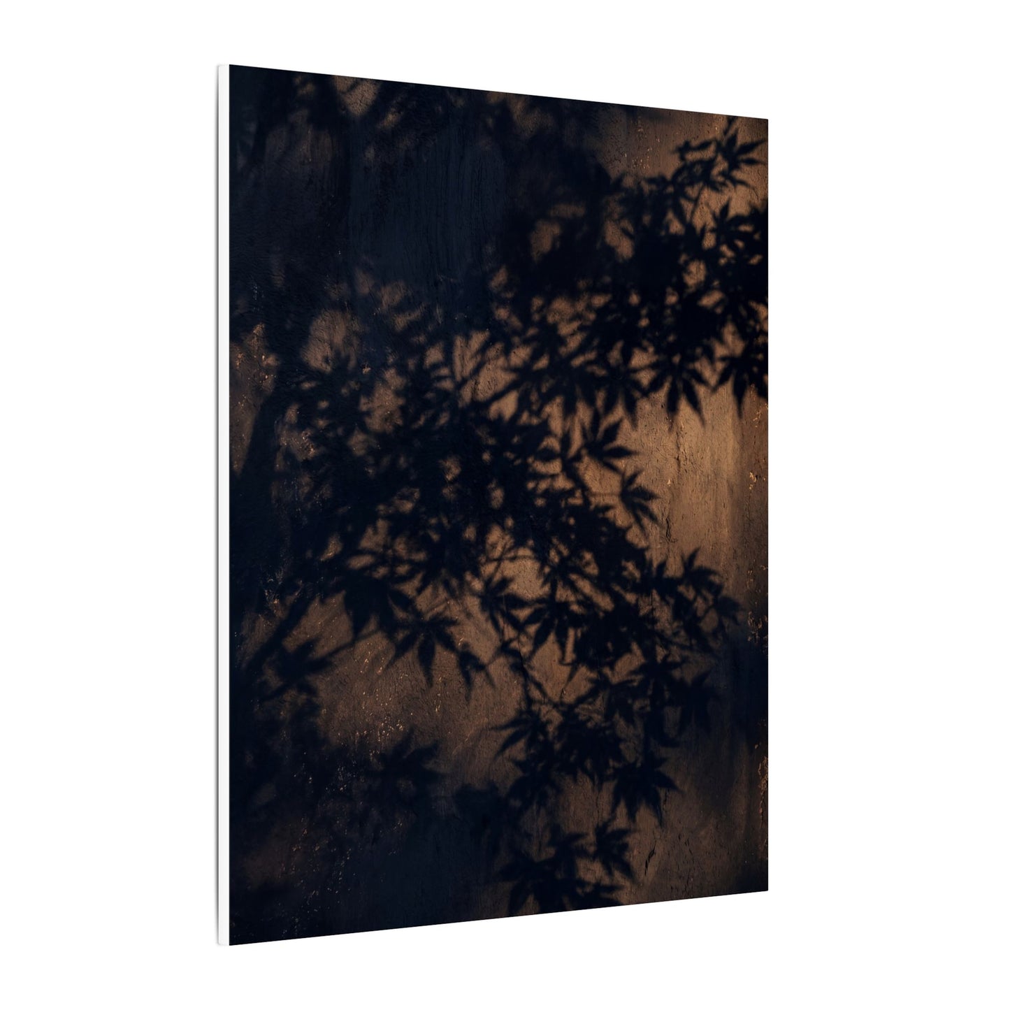 Shadow Play Autumn Canvas Art | Dark Japandi Atmospheric Design