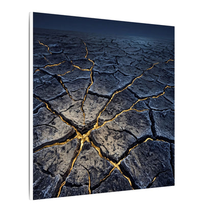 Cracked Earth Broken Beauty Canvas Art | Artful Kintsugi Art