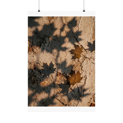 Shadow Play Texture Wall Art Print | Cozy Japandi Art Art Print
