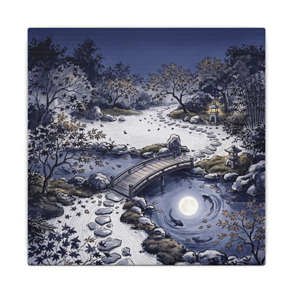 Torii Gate Enso Canvas Art | Contemplative Zen Art
