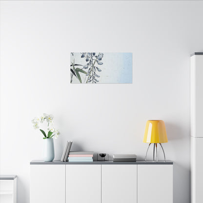 Zen Wisteria in Moonlight | Ukiyo E Inspired Canvas Art