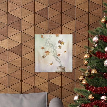Kanso Incense Smoke Wall Art Print - Japandi Watercolor