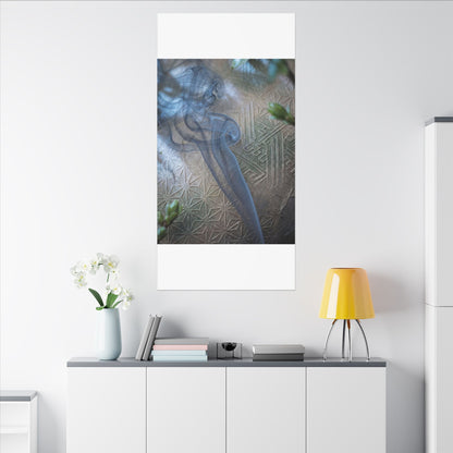 Spring Incense Smoke Japanese Pattern Canvas Art | Neutral Decor