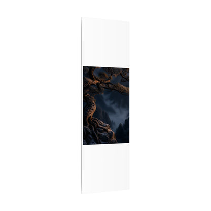 Bold Pine Tree Canvas Art - Shadow Zen Dark Japandi
