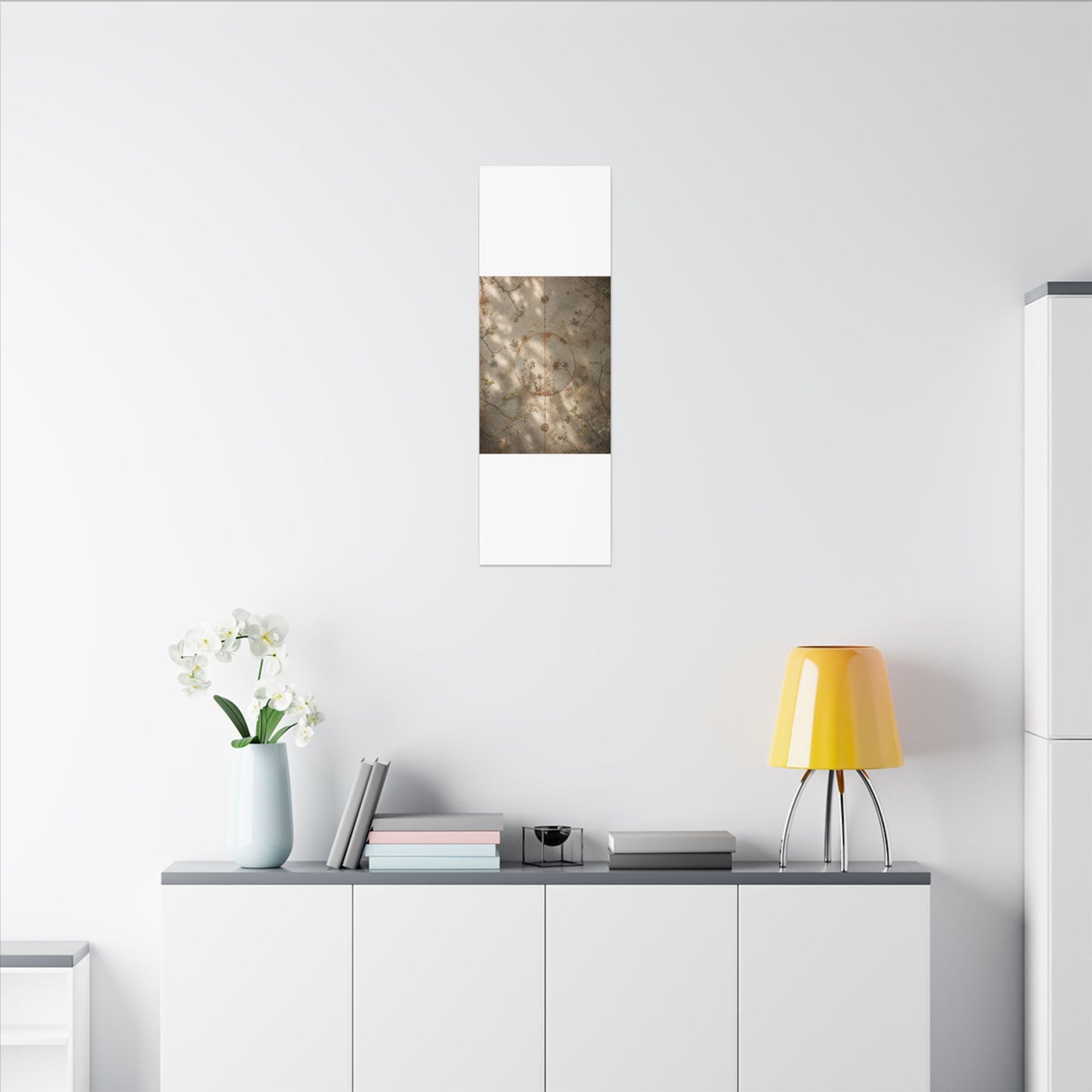 Japandi Rust Patina in Dappled | Japanese Pattern Canvas Art