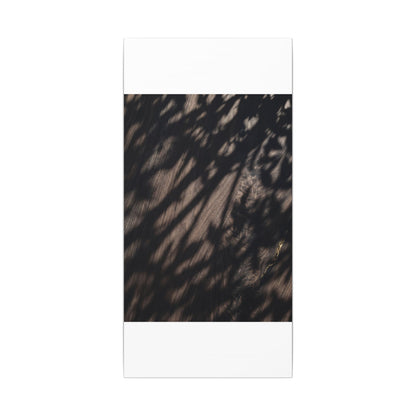Shadow Play Summer Canvas Art | Dark Japandi Moody Design