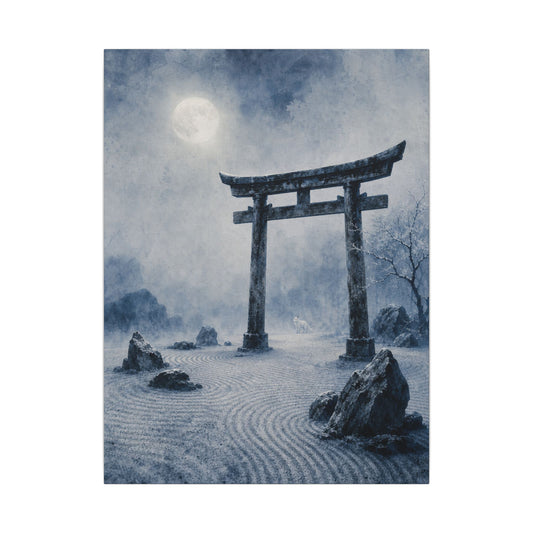Calm Torii Gate Canvas Art - Karesansui Zen