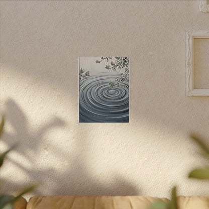 Calm Water Ripple Canvas Art - Ukiyo E Inspired Zen