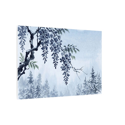 Seijaku Wisteria Canvas Art - Zen Sumi E