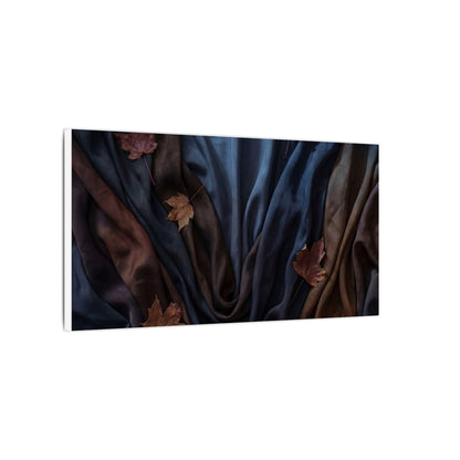 Silk Drape Canvas Art | Autumn Dark Japandi Moody Minimal Art
