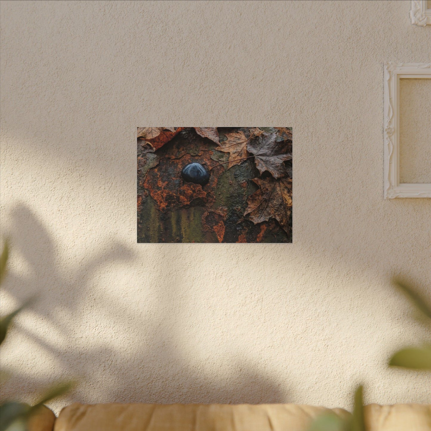 Datsuzoku Rust Patina Canvas Art - Dark Japandi Moody Minimal