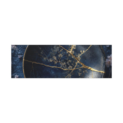 Cherry Blossom Winter Canvas Art | Kintsugi Philosophical Design